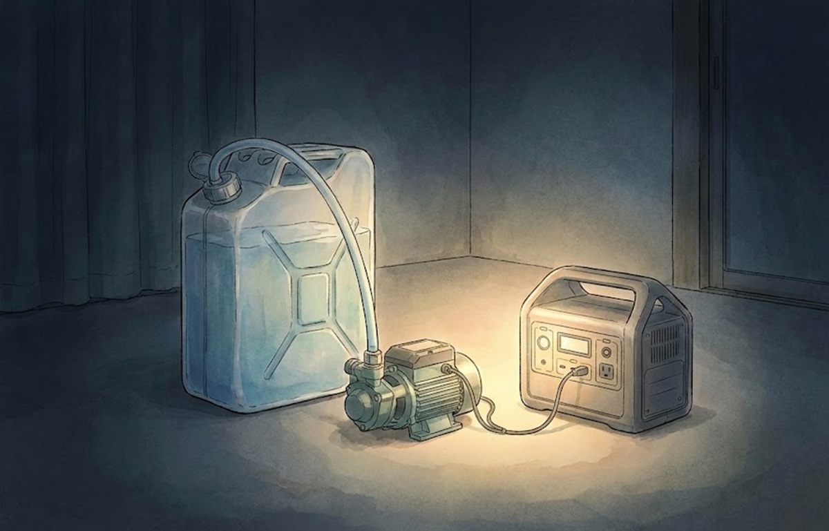 災害時の洗濯用水確保にも役立つ外付けの風呂水ポンプ