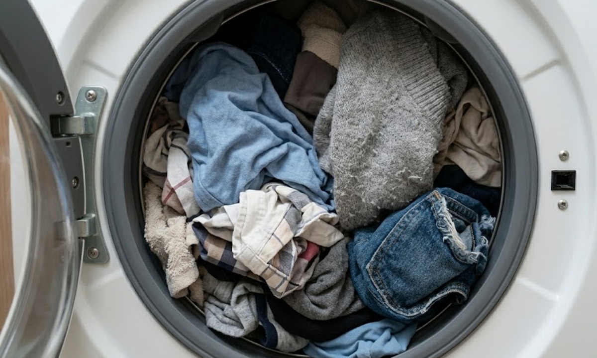 洗濯物の詰め込みすぎによる生地への摩擦ダメージ